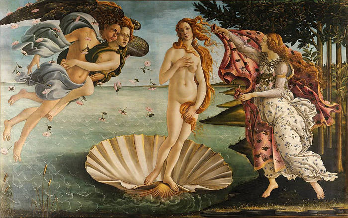 The Birth of Venus , Sandro Botticelli
