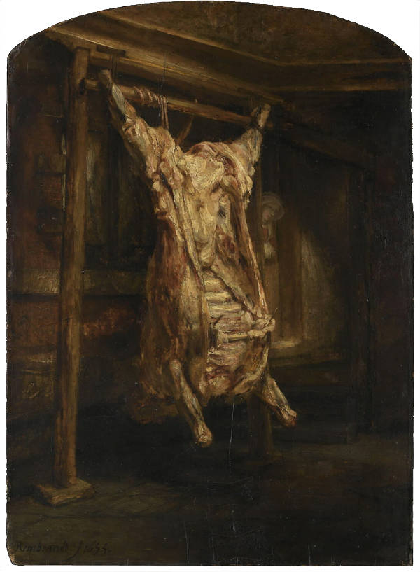 A Slaughtered Ox, Rembrandt