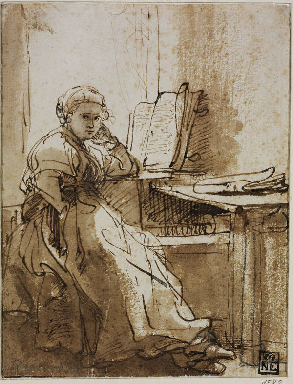 Saskia Seated before a Window, Rembrandt