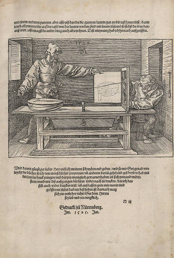 Underweysung der Messung, mit dem Zirckel und Richtscheyt, in Linien, Ebenen unnd gantzen Corporen, Albrecht Durer