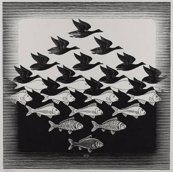 Sky and Water I , M. C. Escher