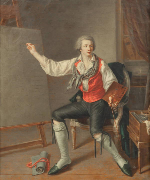 An Artist in His Studio, Anonymous French Painter