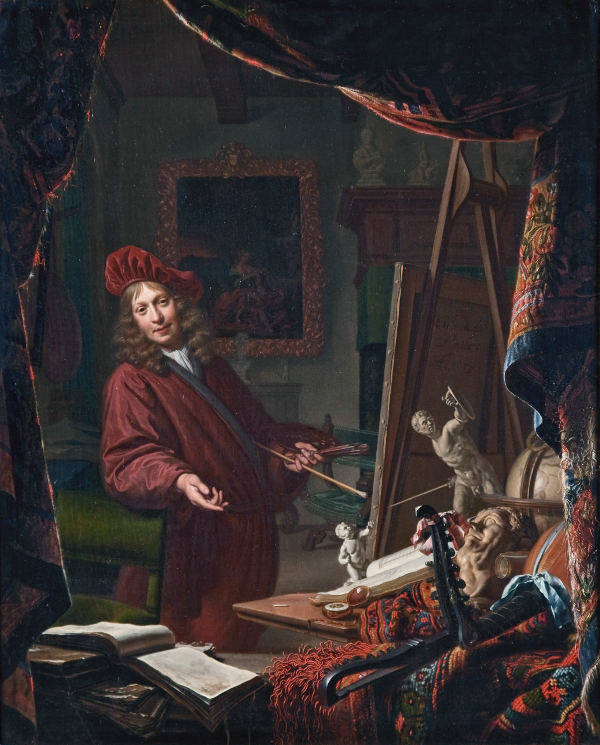 he Painter's Studio, Miciel van Musscher