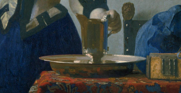 Young Woman with a Water Pitcher; Johannes Vermeer