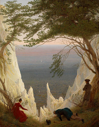 Chalk Cliffs at Rügen, Caspar David Friedrich
