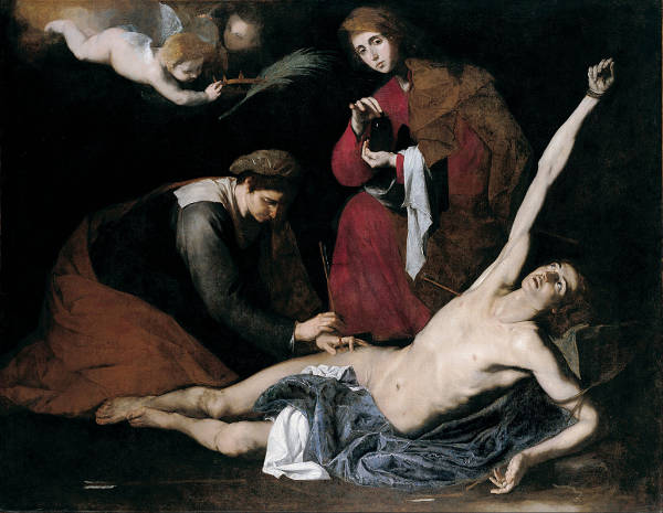 Saint Sebastian Tended by the Devout Women, Jusepe Ribera