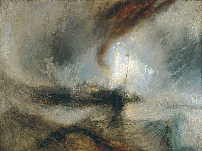 Snow Storm – Steam-Boat off a Harbour’s Mouth, JM Turner