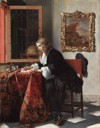 Man Writing a Letter, Gabriel Metsu