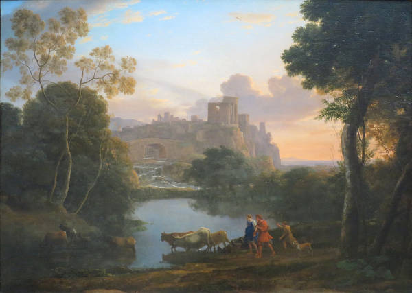 View of Tivoli at Sunset, Claude Lorrain