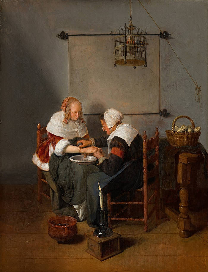 An Old Woman Bleeding a Young Woman, Van Brekelelnkam