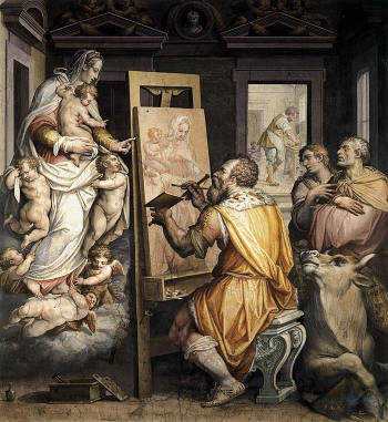 St. Luke Painting the Virgin, Gorgio Vasari