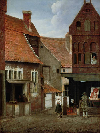 View in a Small Netherlandish Twon, Jacobus Vrel