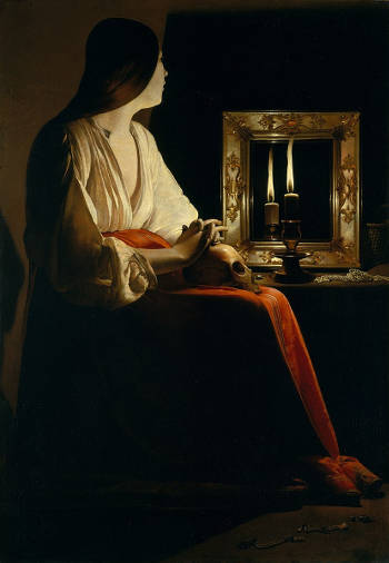 The Penitent Magdalen, Goerges de la Tour