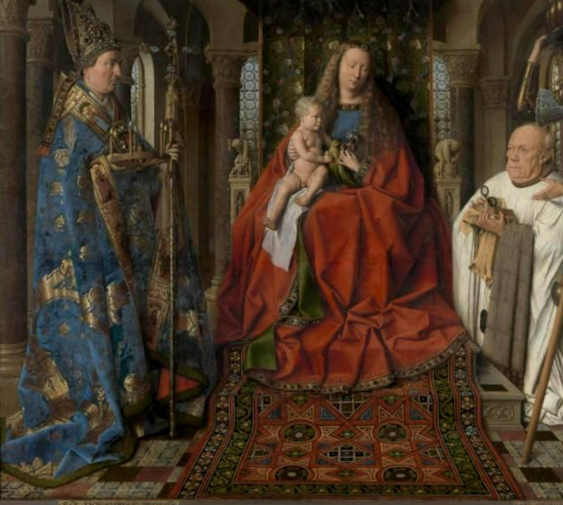 The Virgin and Child with Canon van der Paele, Jan van Eyck