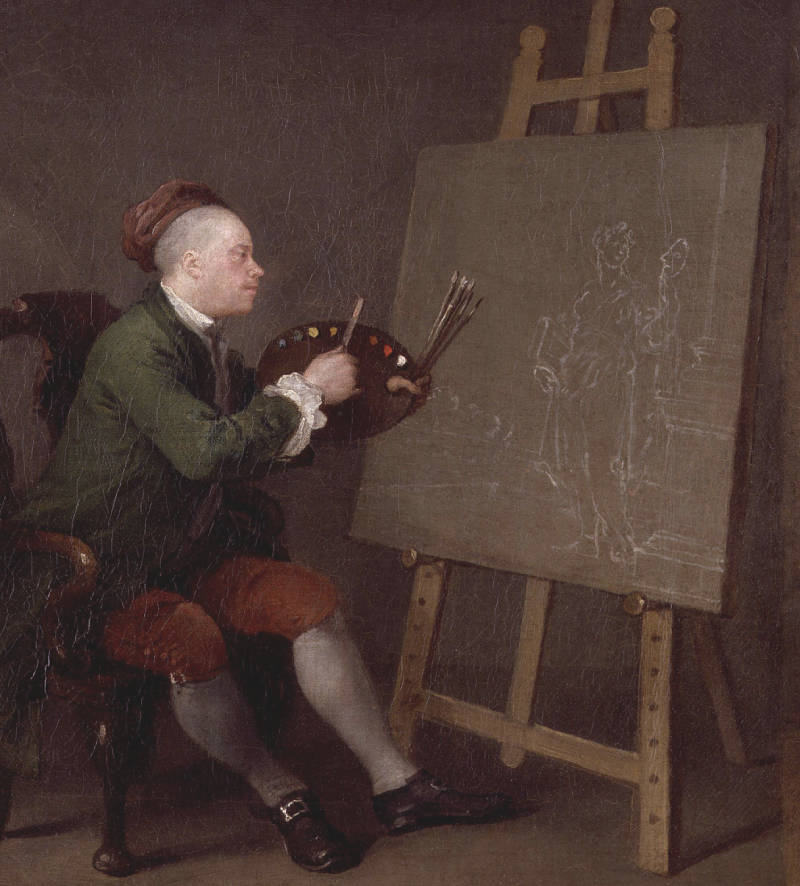 Self-portrait (detail), WIlliam Hogarth