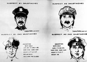 Police Identikit of the Boston Gardner thieves