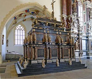 monument to Moritz of Saxony in the Freiberg Cathedral St. Marien