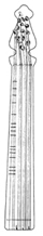 Drawing of a blokviool