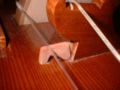 French buzzing bridge on a hurdy-gurdy