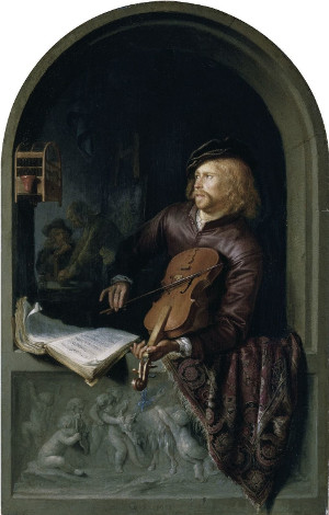 The Violin Player, Gerrit Dou