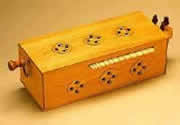 Early medieval form of the hurdy-gurdy 