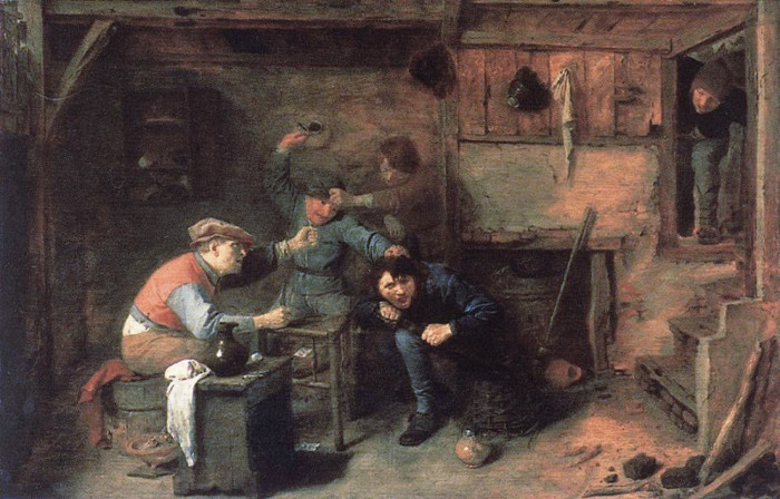 Peasants Fighting, Adriaen Brower