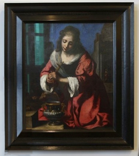 Saint Praxedis by Johannes Vermeer