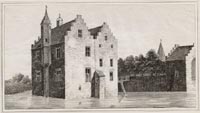 A period engraving of Huygens' manor at Zuilichem.