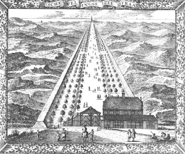 Engraving from the Scheveningse Zee-Straat