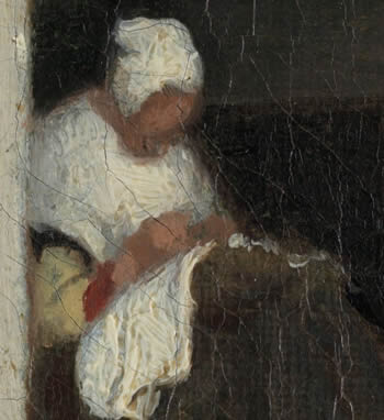 detail of Vermeer's The Little Street