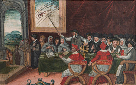 Discussion on the Reform of the Calendar under Pope Gregory XIII (1502–1585) to Replace the Julian Calendar (detail), Rome, October 15, 1582.