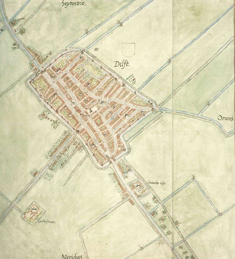 Jacob van Deventer, map of Delft