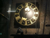 The old clock-face of the city-hall in Delft