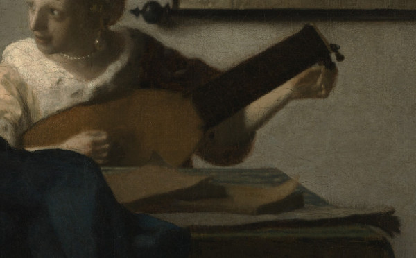 Woman with a Lute (detail), Johannes Vermeer