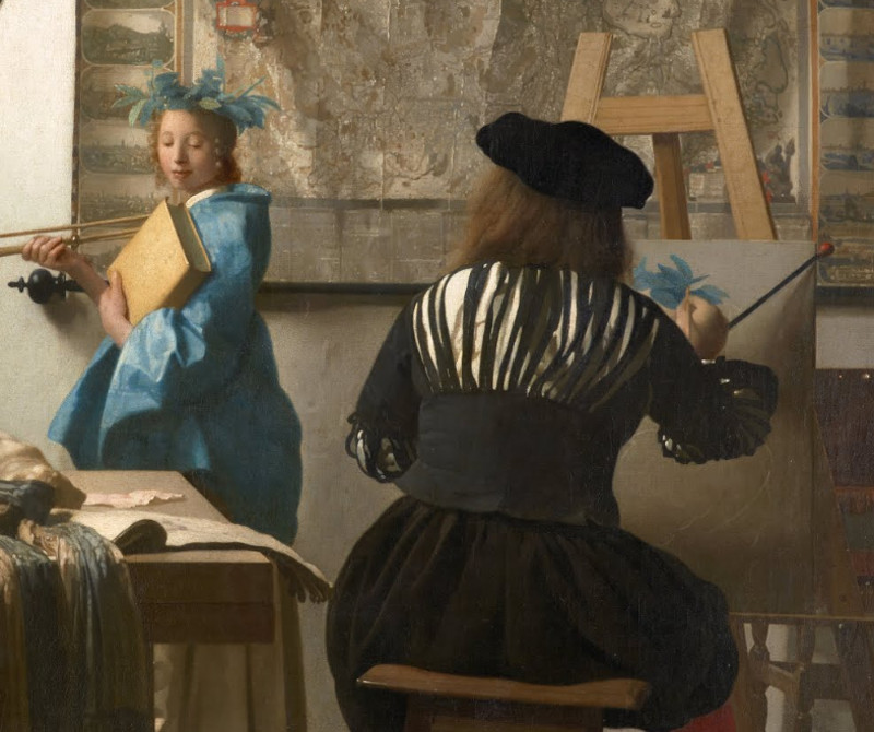 The Art of Painting (detail), Johannes Vermeer