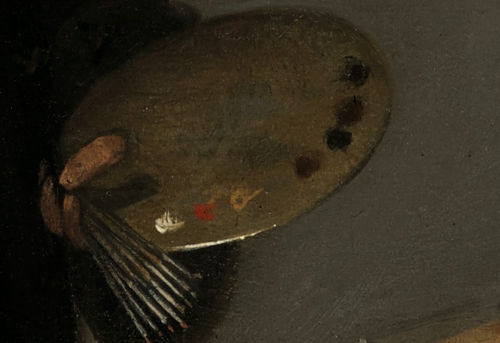 A Painter in his Studio (detail), Anonomous pupil of Rembrandt van Rijn