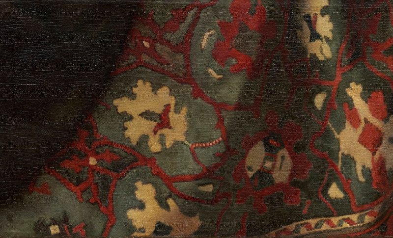 vivianite in Vermeer's painting, The Procuress