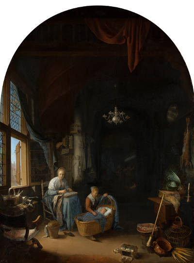 The Young Mother, Gerrit Dou