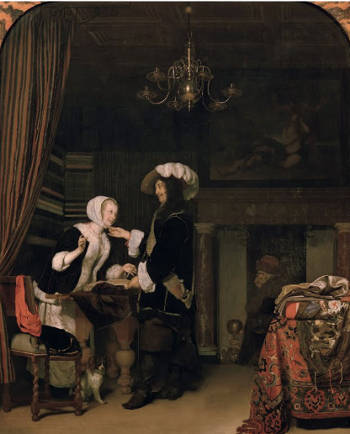Frans van Mieris, The Cloth Shop