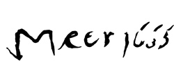 facsimile of the signature of St Praxedsi, attributed to Johannes Vermeer