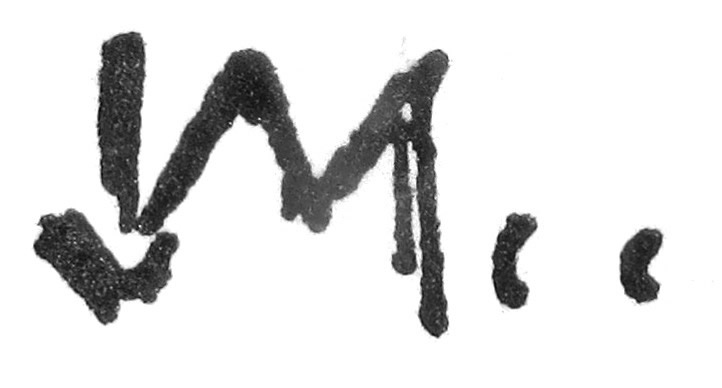 facsimile of the signature of Johannes Vermeer's Girl Reading a Letter by an Open Window