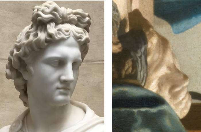 An Italian, eighteenth-century plaster cast of Apollo Belvedere
