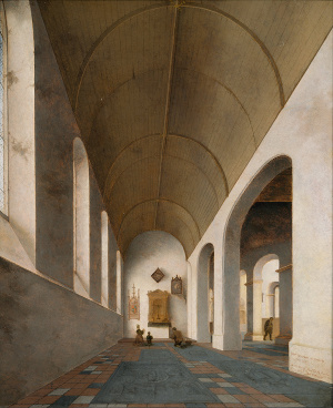 St Antoniuskapel in the St Janskerk, Utrecht, Pieter Jansz. Saenredam, 1645, 41.7 x 34 cm., Centraal Museum in Utrecht
