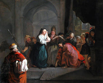 Christ and the Woman Taken in Adultery, Gabrile Metsu