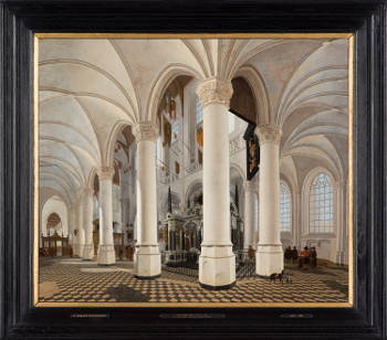 Ambulatory of the Nieuwe Kerk in Delft, with the Tomb of William the Silent, Gerard Houckgeest