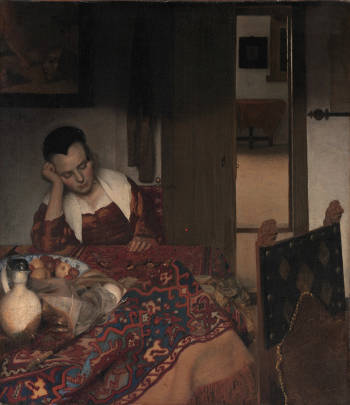 A Maid Asleep, Johannes Vermeer