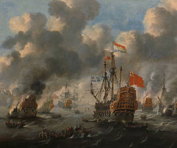 The Raid on the Medway, Peter van de Velde