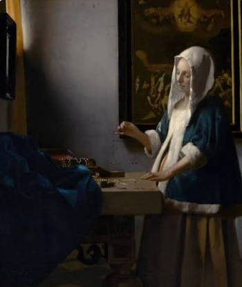 Woman Holding a Balance, Johannes Vermeer