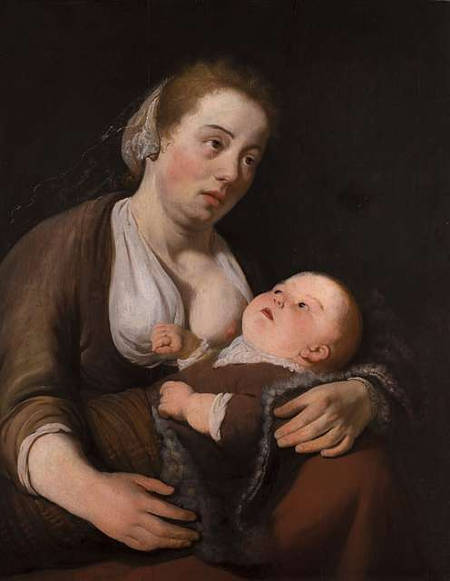 A Mother Breastfeeding her Infant, Anonymous