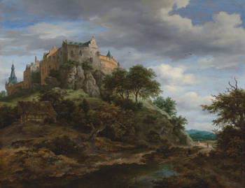 View of Bentheim Castle, Jacob van Ruisdael